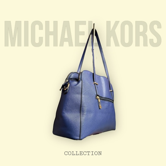 Michael Kors Blue Epi Handbag - Picture 4 of 16
